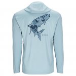 Термофутболка SIMMS Tech Hoody Artist Series LS цв.steel blue/tarpon р-р XL(Эль-Сальвадор)