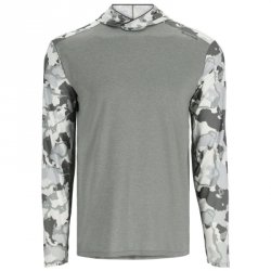 Термофутболка SIMMS BugStopper Solarflex Hoody LS цв.cinder/regiment camo cinder р-р XL(Китай)