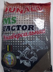 Прикормка DUNAEV MS Factor Универсальная черная 1кг(Россия)