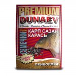 Прикормка DUNAEV-PREMIUM Карп-Сазан-Карась жареная семечка 1кг(Россия)