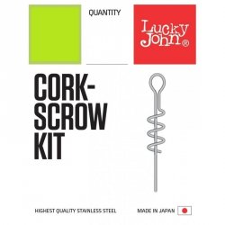 Спираль для крепления мягких приманок LUCKY JOHN Cork-Scrow Kit S арт.5120 8шт.(Япония)