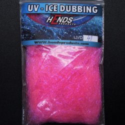 Даббинг HENDS UV Ice Dubbing цв.fluo pink UVD-41(Чехия)