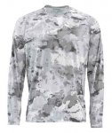 Термофутболка SIMMS SolarFlex print LS цв.cloud camo grey р-р M(США)