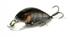 Воблер JACKALL Chubby Minnow 35 F цв.hl silver&black(Япония)