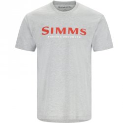 Футболка SIMMS Logo цв.grey heather/crimson р-р L(Эль-Сальвадор)