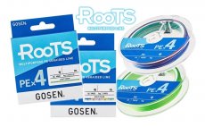 Шнур GOSEN RooTS PE X4 цв.light green 150м р-р 1,0, 0,165мм(Япония)