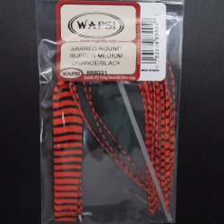 Ножки резиновые WAPSI Barred Round Rubber medium цв.orange/black(США)