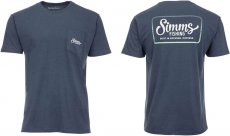 Футболка SIMMS Two Tone Pocket Tee цв.navy heather р-р L(Эль-Сальвадор)