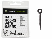 Шипы для бойлов/приманок FEEDER CONCEPT Flat Method Bait Hooks With Barbs р. 003L 10шт.(Китай)