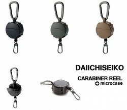 Ретривер DAIICHISEIKO Clip Carabiner Reel+Microcase цв.Black арт.321486(Япония)