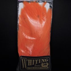 Перья петуха WHITING American Streamer Pack цв.white dyed shrimp orange(США)