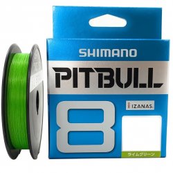 Шнур SHIMANO Pitbull 8 PE цв.chartreuse 150м р-р 1,0, 0,165мм(Япония)