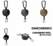 Ретривер DAIICHISEIKO Clip Carabiner Reel+Microcase цв.Green арт.321493(Япония)