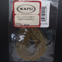 Ножки силиконовые WAPSI Nymph Sili Barred цв.amber(США)