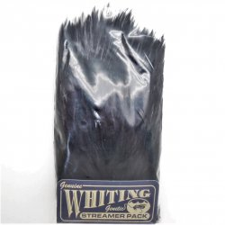 Перья петуха WHITING American Streamer Pack цв.black(США)