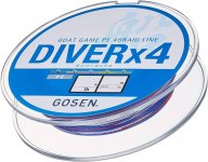 Шнур GOSEN Diver PE X4 200м р-р 4,0, 0,33мм(Япония)