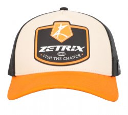 Кепка ZETRIX Fish the chance PVC-2402 оранжевый козырек/черная сетка(Китай)