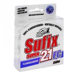 Леска SUFIX Super 21 Fluorocarbon 150м 0,14(Тайвань)